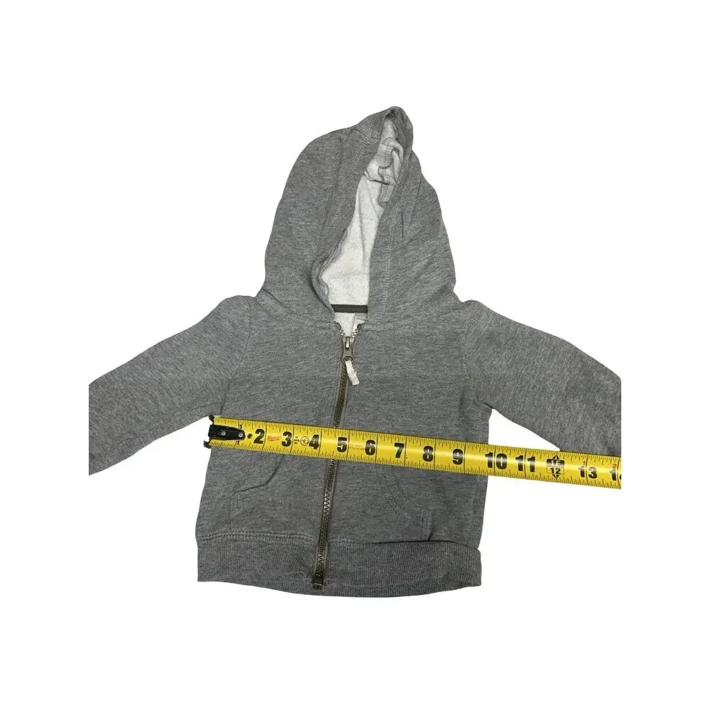 Simple Joys Carter’s Baby Gray Full Zip Hoodie Sweatshirt 6-9M Infant Unisex